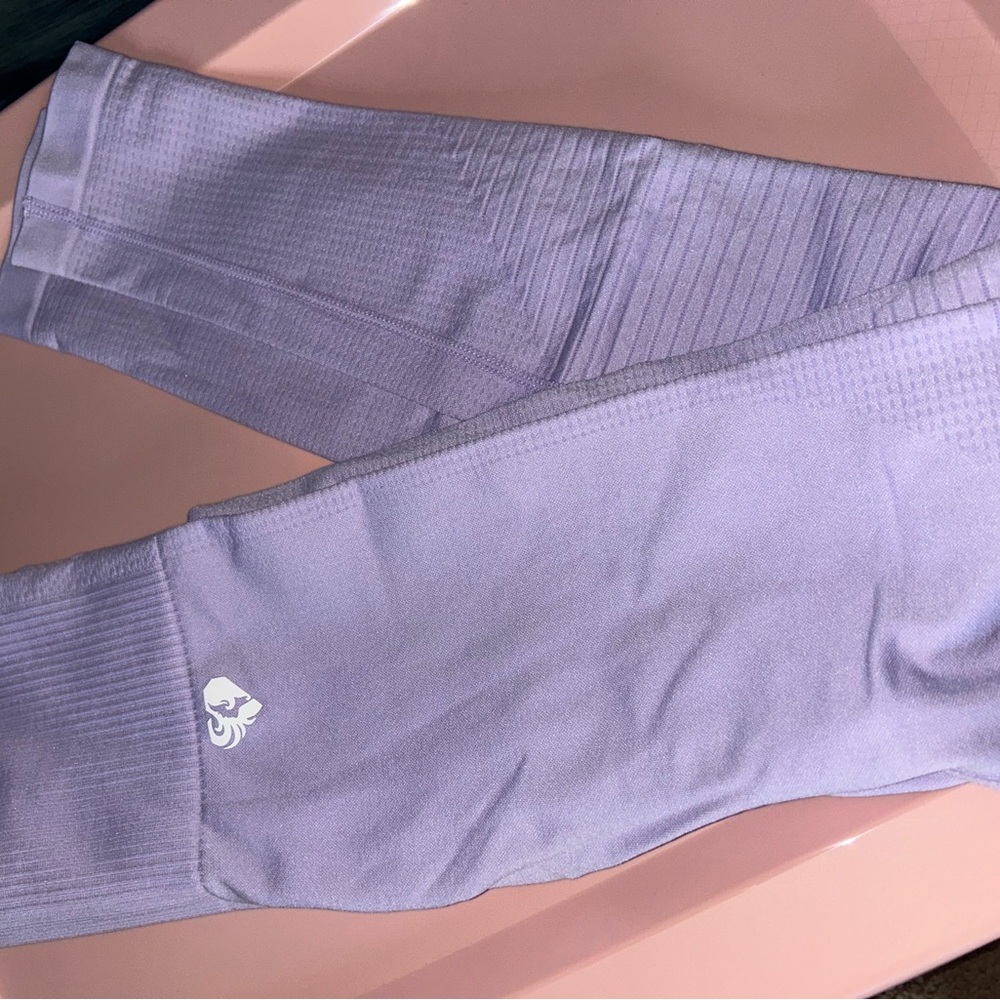 Lavender Leggings with Logo